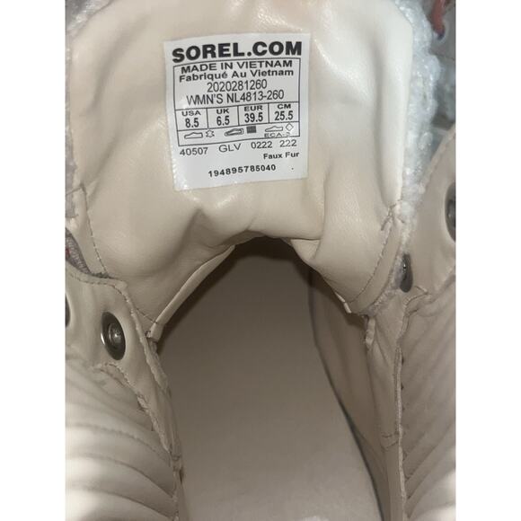 SOREL Brex™ Boot Women's Cozy Lace Waterproof Nova Sand Sea Salt Size 8.5 - Picture 8 of 8